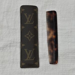 Louis Vuitton Rare Vintage Comb Case Travel Luggage Accessory Monogram Canvas